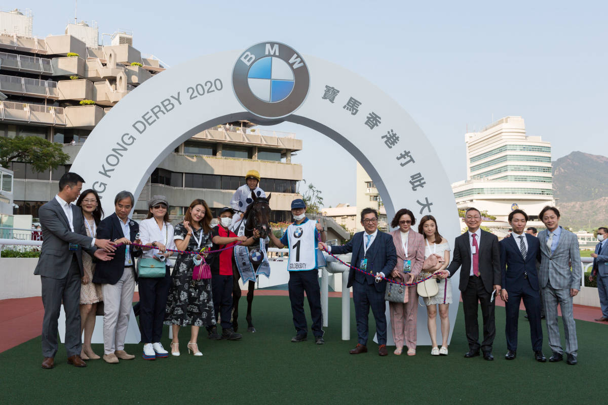 Golden Sixty wins the BMW Hong Kong Derby 2020