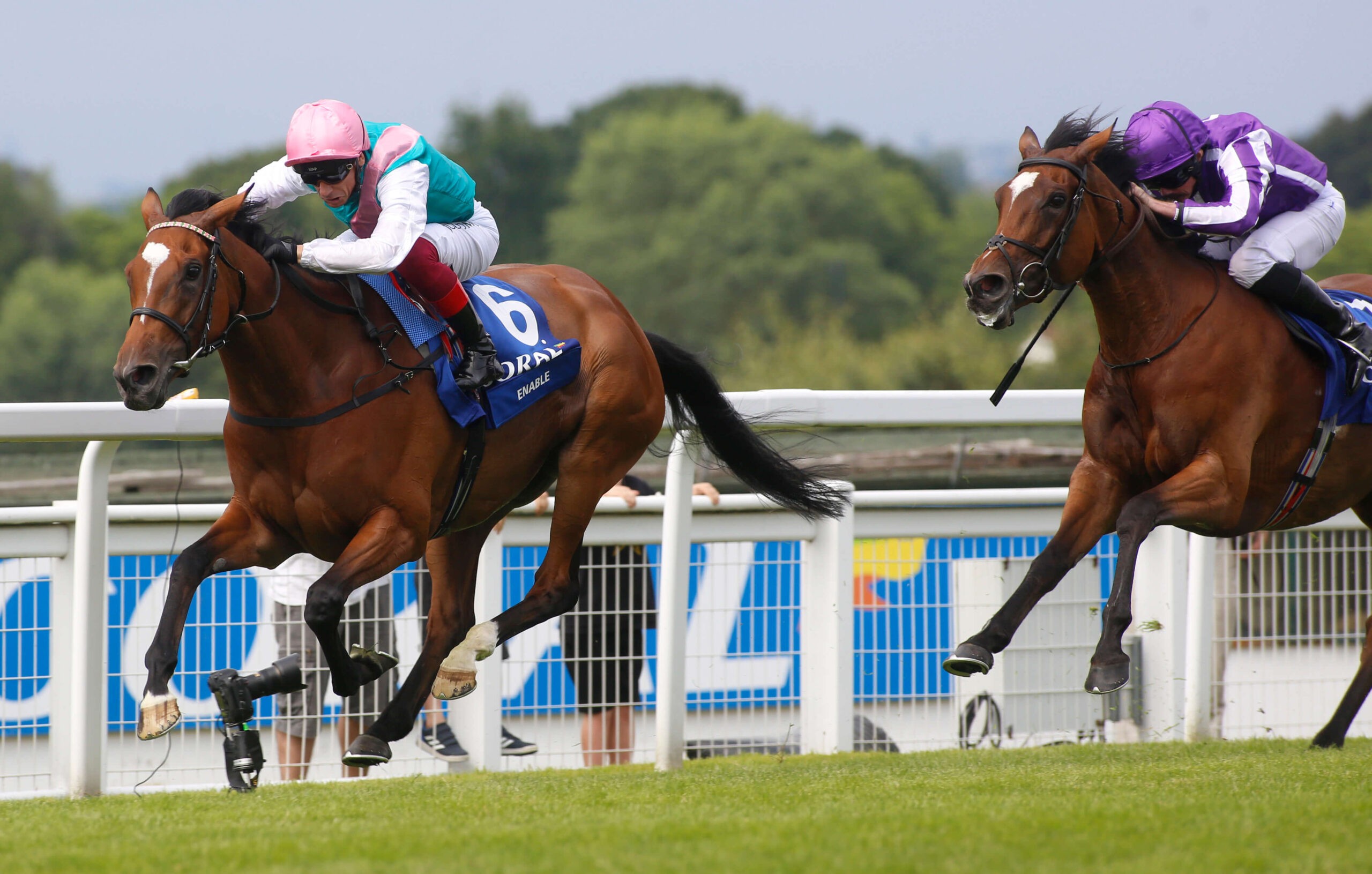 Enable will make her return to racing at the Coral-Eclipse at Sandown.